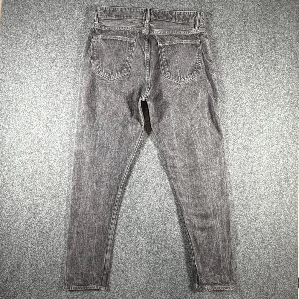 Banana Republic Mens 34x32 Trooper Fit White Oak Cone Selvedge Denim Jeans Black